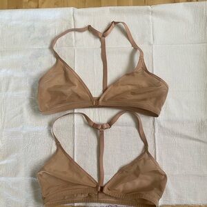 Women's Tan Bralette Set